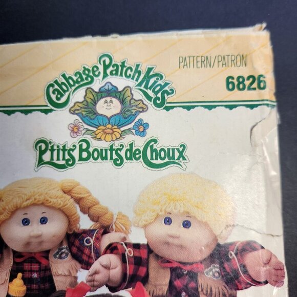Butterick 6825 Cabbage Patch Kids Doll Clothes Pattern Western Wear - Picture 2 of 9